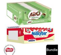 (15x Aero Peppermint + 20x Milkybar Chocolate (35 Bars)) Nestlé Chocolate Sharing Bar (30 - 40 Bars) Kit Kat, Crunch, Aero & Milkybar