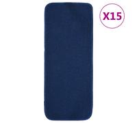 15x Anti Slip Stair Mats Rug Rectangular Multi Colours 60x25/75x20cm vidaXL