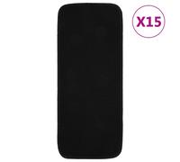 15x Anti Slip Stair Mats Rug Rectangular Multi Colours 60x25/75x20cm vidaXL