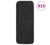 15x Anti Slip Stair Mats Rug Rectangular Multi Colours 60x25/75x20cm vidaXL