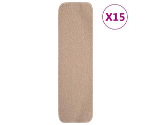 15x Anti Slip Stair Mats Rug Rectangular Multi Colours 60x25/75x20cm vidaXL