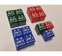 15x Battletech Movement Dice/Color Coded Walk Run Jump Movement Modifier Dice