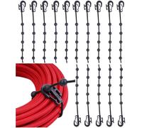 15x Cable Ties 18cm Reusable Ball Binder Quick Clips TV PC ..