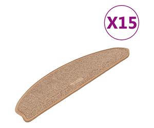 15x Carpet Stair Treads Protector Multi Colours 65x21x4cm/56x17x3cm vidaXL