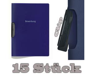 15x Durable Duraswing Job - Two-part Application Folders with Clip - Color Blue