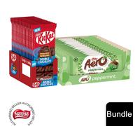 (15x KitKat Double Chocolate + 15 x Aero Peppermint (30 Bars)) Nestlé Chocolate Sharing Bar (30 - 40 Bars) Kit Kat, Crunch, Aero & Milkybar