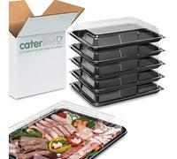 15x Medium Buffet Catering Party Food/Sandwich Platter Trays (with Lids)