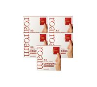 15x Original Latex Condom - Safer Sex & Contraception (3x5 pk) Roam White One Size