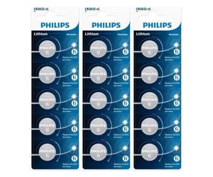 15x Philips CR2025 Lithium 3V Coin Batteries DL2025 BR2025 Car Key