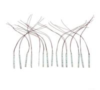 15x Pre-Wired LED Strip 50mm White for Model Railways(White Light)