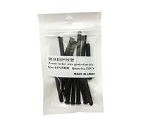 15x Tennis Racket Grommets Racquet Eyelets String Protection Tubes 4x35mm, Black