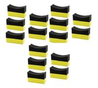 15X U-Shape Car Waxing Polishing Sponge Tyre Cleaner,Tire Contour Dressing Applicator Pads,Curved Auto Sponges,Car Wheel Washer,Waxing Polishing Washing Cleaning Sponge Pad Brush For Car Tire Gel Shin