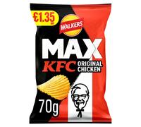 15x Walkers MAX KFC Original Chicken Crisps 70g