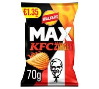 15x Walkers MAX KFC Zinger Chicken Crisps 70g