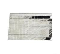 15x10cm Glass Mirror Mosaic Wall Stickers Self-Adhesive Tiles Decals for Home Office Bathroom Kitchen Decor DIY Crafts Silver 150 Pieces