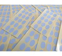 15x10mm Pale Sky Blue Oval Shaped Labels, 150 Self-Adhesive Colour Code Stickers, Sticky Ovals for Craft and Decoration