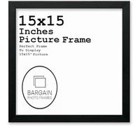 15x15 Inches Black Square Photo & Picture Frame Home Decor Poster Frame (15x15 Inches, Black)