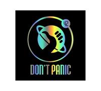 15x19 CM Vinyl Decal for Don't Panic Car Sticker Waterproof Auto Decors On Bumper Window Laptop(Laser)