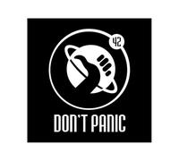 15x19 CM Vinyl Decal for Don't Panic Car Sticker Waterproof Auto Decors On Bumper Window Laptop(White)