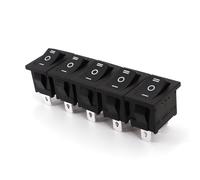 15x21mm 3Pin ON-OFF-ON SPDT Mini Rocker Switch 12A/125VAC 10A/250VAC 5Pcs