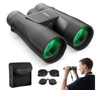 15x56 HD Binocuars for Adults Bird Watching: Deesoo High Powered Binoculars for Hunting,Black
