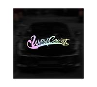 (15x5cm, laser) WestCoast Car Stickers for Front Rear Windshield Window JDM Style Car