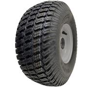 15x6.00-6 Grass Lawnmower Wheel 65mm Hub, 4-ply P332 Tyre on Rim 20mm Bearings