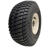 15x6.00-6 Grass Lawnmower Wheel Wanda 4ply P332 Tyre Fitted on Rim 20mm Bearings