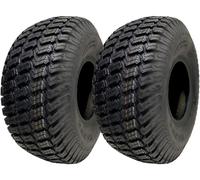 15x6.00-6 Grass Tyres 4ply Turf Ride on Lawnmower Wanda P332 Tubeless (Set of 2)