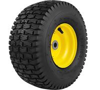 15x6.00-6 Lawn Mower Tires with Wheel,Front Tire Assembly Replacement for John Deere,Craftsman,Cub Cadet and More Lawn &Garden Riding Mower,4 Ply Tubeless,570lbs Capacity,3" Offset Hub