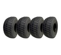 15x6.00-6 Lawnmower Grass Tyres Turf Ride On Mower Tubeless P332 4ply (Set of 4)