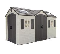 15x8 Lifetime Plastic Shed with Double Entry - 15 x 8 4.5m x 2.34m Lifetime Plastic Shed with Double Entry
