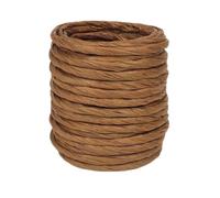 15Yard Raffia Paper Ribbon, 4mm Paper String Colorful Twisted Paper Craft Rope Wrapping Ribbon for DIY Making Flower Basket, Gift Wrapping,Party Decor (Coffee Color)