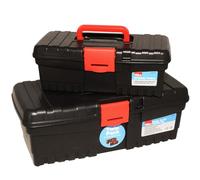 16 & 12 Inch HILKA Heavy Duty Hobby Toolbox Set | Clip Closure | Twin Pack | Carry Handle | DIY | Multi Purpose | Compartment | Contractors | Caddy | Garage TOOLBOX UK FREE P&P