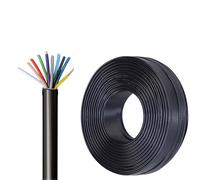16/14/12 AWG Control Cable 7 Core 1.0-4.0mm² KVV PVC Insulated Copper Wire, 450/750V, Flexible Industrial Power & Signal Transmission(160ft,2.5mm2-10c)