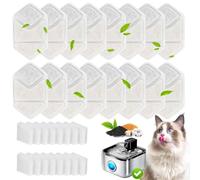 16+16 Pack Replacement Filters for Speedeer 135oz/4L cat water fountain ZTI0506, Multi-Layer Filtration System, Includes 16 Filters & 16 Sponges