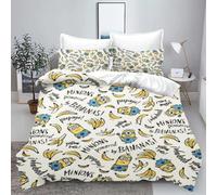 (16, 173x218cm) Minion Anime 100% Polyester Duvet Cover Set Bedding Queen Size Sets Cotton Cute Printed Cartoon Quilt Cover