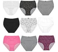 (16-18, Assorted A) Ladies Classic Briefs 3 Pack Quick Dry Knickers