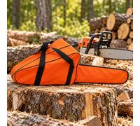 16-18 Inch Oxford Chainsaw Carry Bag, for RyobiRCS3840T | Durable Oxford chainsaw bag with secure zip and carry handles for clean storage, easy transport and workshop organization.