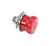 16/19/22/25/30mm Metal Emergency Stop Button Switch, Dustproof Mushroom Head Emergency Button, 3V-220V Explosion Proof Power Off(16mmB,1NONC(3Pins))