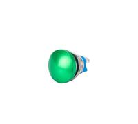 16/19/22mm Metal Button Switch Waterproof Momentary Self Reset Screw Foot Red Green Blue Mushroom Head Power Switch(16mm Green)