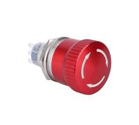 16/19/22mm Metal Emergency Stop Button Switch Mushroom Head EmErgEncy Fault Stop Power Switch 1NO1NC/2NO2NC IDGTTLDF(22mm Type-A,5V)