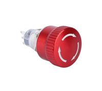 16/19/22mm Metal Emergency Stop Button Switch Mushroom Head EmErgEncy Fault Stop Power Switch 1NO1NC/2NO2NC IDGTTLDF(19mm Type-A,5V)