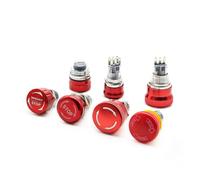 16/19/22mm Metal Emergency Stop Button Switch Stainless Steel Waterproof Mushroom Head Rotation Reset Anti-slip 1NO1NC 2NO2NC IDGTTLDF(22mm Stop Logo,2NO2NC)
