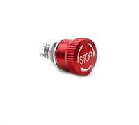 16/19/22mm Metal Emergency Stop Button Switch Stainless Steel Waterproof Mushroom Head Rotation Reset Anti-slip 1NO1NC 2NO2NC