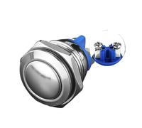 16 19 22mm Self Reset Bell Metal Button Self Locking Start Round Switch Short Screw Foot Welding Foot IDGTTLDF(Momentary self-reset-01,22MM)