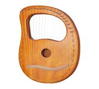 16/19 Strings Lyre Harp Love Song Music Thumb Lute Stringed Instrument Gift With Tuning Wrench(Wooden19)