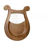 16/19 Strings Lyre Harp Portable Professional Lyre C Key Wooden Mahogany Finger Harp Beginner Musical Instrument Gifts(16 strings)