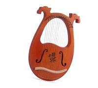 16 19 Strings Wooden Mahogany Lyre Harp Musical Instrument With Tuning Tool Lyre Harp for Beginners