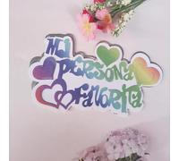 16.1x9.2cm Heart Spanish Words Metal Cut Dies Stencil Scrapbooking Photos Album Cards Paper Craft,Embossing Template